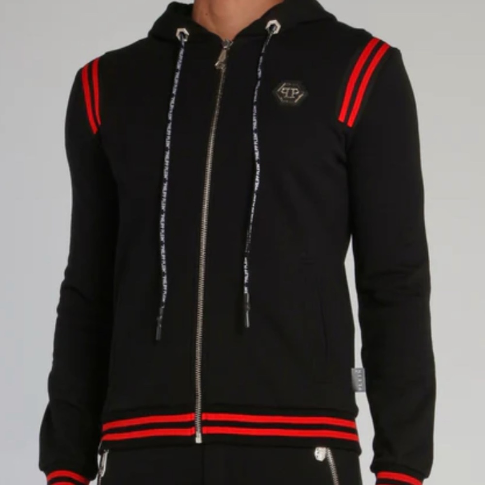 Graffiti Bear Contrast Trim Sweatshirt from Philipp Plein